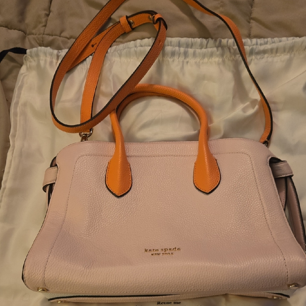 Kate Spade Blush and Tangerine Satchel